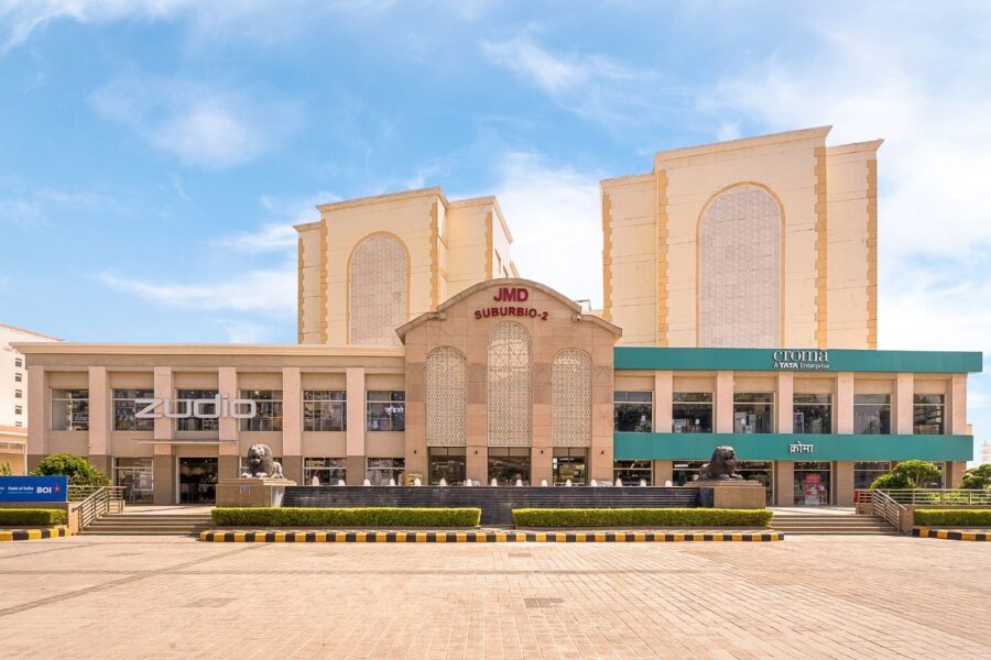 This is a front view of JMD Suburbio 2 located on Sohna Road Sector 67, whose main Anchor tenants are Tata Zudio and Tata Croma.