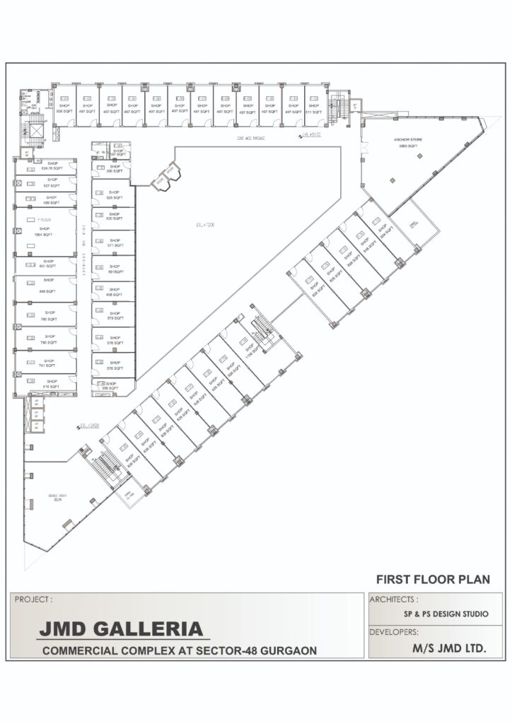 Jmd Galleria 1st Floor Plan