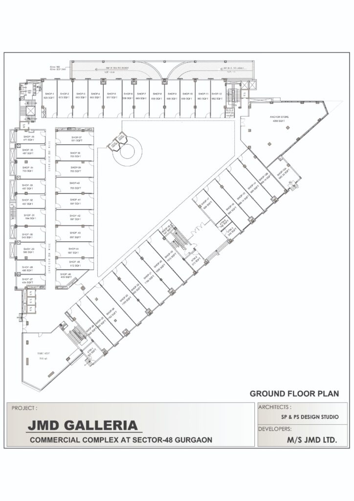 Jmd Galleria Ground Floor Plan